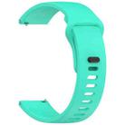 For Redmi Watch 5 Active Youth Version Solid Color Quick Release Silicone Watch Band(Teal Green) - 3