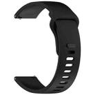 For Redmi Watch 5 Lite Youth Version Solid Color Quick Release Silicone Watch Band(Black) - 3