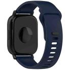 For Redmi Watch 5 Lite Youth Version Solid Color Quick Release Silicone Watch Band(Ink Blue) - 2