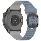 For Coros Pace 2 Dual Color Quick Release 20mm Silicone Watch Band(Blue Gray Gray) - 2