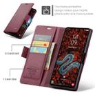 For Samsung Galaxy S24 FE 5G CaseMe 023 Butterfly Buckle Litchi Texture RFID Anti-theft Leather Phone Case(Red) - 2