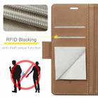 For Samsung Galaxy S24 FE 5G CaseMe 023 Butterfly Buckle Litchi Texture RFID Anti-theft Leather Phone Case(Brown) - 3