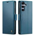 For Samsung Galaxy S25 5G CaseMe 023 Butterfly Buckle Litchi Texture RFID Anti-theft Leather Phone Case(Blue) - 1