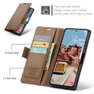 For Samsung Galaxy S25 5G CaseMe 023 Butterfly Buckle Litchi Texture RFID Anti-theft Leather Phone Case(Brown) - 2
