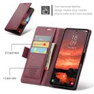For Samsung Galaxy S25+ 5G CaseMe 023 Butterfly Buckle Litchi Texture RFID Anti-theft Leather Phone Case(Red) - 2