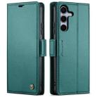For Samsung Galaxy S25+ 5G CaseMe 023 Butterfly Buckle Litchi Texture RFID Anti-theft Leather Phone Case(Green) - 1