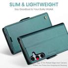 For Samsung Galaxy S25+ 5G CaseMe 023 Butterfly Buckle Litchi Texture RFID Anti-theft Leather Phone Case(Green) - 3