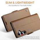 For Samsung Galaxy S25+ 5G CaseMe 023 Butterfly Buckle Litchi Texture RFID Anti-theft Leather Phone Case(Brown) - 3