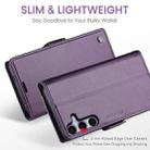 For Samsung Galaxy S25+ 5G CaseMe 023 Butterfly Buckle Litchi Texture RFID Anti-theft Leather Phone Case(Purple) - 3