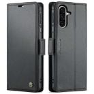 For Samsung Galaxy A26 CaseMe 023 Butterfly Buckle Litchi Texture RFID Anti-theft Leather Phone Case(Black) - 1
