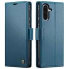 For Samsung Galaxy A36 CaseMe 023 Butterfly Buckle Litchi Texture RFID Anti-theft Leather Phone Case(Blue) - 1