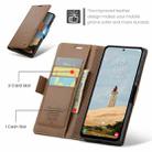For Samsung Galaxy A36 CaseMe 023 Butterfly Buckle Litchi Texture RFID Anti-theft Leather Phone Case(Brown) - 2
