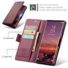 For Samsung Galaxy S25 Ultra 5G CaseMe 023 Butterfly Buckle Litchi Texture RFID Anti-theft Leather Phone Case(Red) - 2