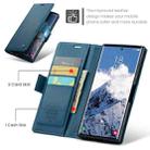 For Samsung Galaxy S25 Ultra 5G CaseMe 023 Butterfly Buckle Litchi Texture RFID Anti-theft Leather Phone Case(Blue) - 2