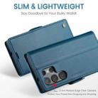 For Samsung Galaxy S25 Ultra 5G CaseMe 023 Butterfly Buckle Litchi Texture RFID Anti-theft Leather Phone Case(Blue) - 3