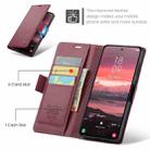 For Samsung Galaxy S25 Edge 5G CaseMe 023 Butterfly Buckle Litchi Texture RFID Anti-theft Leather Phone Case(Red) - 2