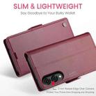 For Samsung Galaxy S25 Edge 5G CaseMe 023 Butterfly Buckle Litchi Texture RFID Anti-theft Leather Phone Case(Red) - 3