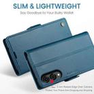 For Samsung Galaxy S25 Edge 5G CaseMe 023 Butterfly Buckle Litchi Texture RFID Anti-theft Leather Phone Case(Blue) - 3