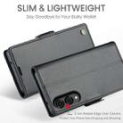 For Samsung Galaxy S25 Edge 5G CaseMe 023 Butterfly Buckle Litchi Texture RFID Anti-theft Leather Phone Case(Black) - 3