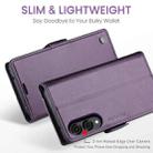 For Samsung Galaxy S25 Edge 5G CaseMe 023 Butterfly Buckle Litchi Texture RFID Anti-theft Leather Phone Case(Purple) - 3