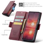 For Samsung Galaxy Z Fold7 CaseMe 023 Butterfly Buckle Litchi Texture RFID Anti-theft Leather Phone Case(Red) - 2