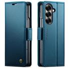 For Samsung Galaxy Z Fold7 CaseMe 023 Butterfly Buckle Litchi Texture RFID Anti-theft Leather Phone Case(Blue) - 1