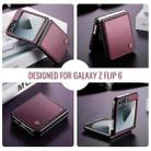 For Samsung Galaxy Z Flip7 FE CaseMe 023 Butterfly Buckle Litchi Texture RFID Anti-theft Leather Phone Case(Red) - 4