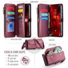 For Samsung Galaxy S24 FE 5G CaseMe C36 Card Slots Zipper Wallet RFID Anti-theft Leather Phone Case(Red) - 2