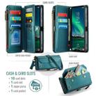 For Samsung Galaxy S24 FE 5G CaseMe C36 Card Slots Zipper Wallet RFID Anti-theft Leather Phone Case(Blue) - 2