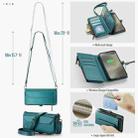 For Samsung Galaxy S24 FE 5G CaseMe C36 Card Slots Zipper Wallet RFID Anti-theft Leather Phone Case(Blue) - 3