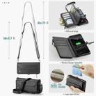 For Samsung Galaxy S24 FE 5G CaseMe C36 Card Slots Zipper Wallet RFID Anti-theft Leather Phone Case(Black) - 3