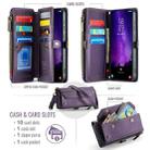 For Samsung Galaxy S24 FE 5G CaseMe C36 Card Slots Zipper Wallet RFID Anti-theft Leather Phone Case(Purple) - 2