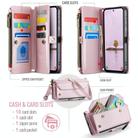 For Samsung Galaxy A36 CaseMe C36 Card Slots Zipper Wallet RFID Anti-theft Leather Phone Case(Pink) - 2