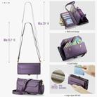 For Samsung Galaxy A36 CaseMe C36 Card Slots Zipper Wallet RFID Anti-theft Leather Phone Case(Purple) - 3