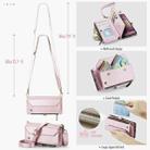 For Samsung Galaxy S25 Edge 5G CaseMe C36 Card Slots Zipper Wallet RFID Anti-theft Leather Phone Case(Pink) - 3