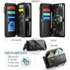 For Samsung Galaxy S25 Edge 5G CaseMe C36 Card Slots Zipper Wallet RFID Anti-theft Leather Phone Case(Black) - 2