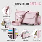 For Samsung Galaxy Z Fold7 CaseMe C36 Card Slots Zipper Wallet RFID Anti-theft Leather Phone Case(Pink) - 3