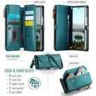 For Samsung Galaxy Z Fold7 CaseMe C36 Card Slots Zipper Wallet RFID Anti-theft Leather Phone Case(Blue) - 2