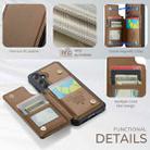 For Samsung Galaxy S24 FE 5G CaseMe C22 Card Slots Holder RFID Anti-theft Phone Case(Brown) - 3