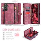 For Samsung Galaxy S24 FE 5G CaseMe 008 Detachable Multifunctional Leather Phone Case(Wine) - 2