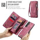 For Samsung Galaxy S24 FE 5G CaseMe 008 Detachable Multifunctional Leather Phone Case(Wine) - 3