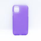 For iPhone 11 Pro Max Solid Color Matte TPU Soft Shell Mobile Phone Protection Back Cover (Purple) - 1