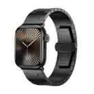 For Apple Watch 42mm / 41mm / 40mm / 38mm Titanium Alloy Metal Watch Band(Black) - 1