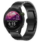 For Garmin Forerunner 255 Music Titanium Alloy 22mm Metal Watch Band(Black) - 1