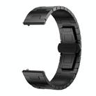 For Garmin Forerunner 265 Music Titanium Alloy 22mm Metal Watch Band(Black) - 2