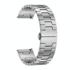 For Garmin Venu 3 Titanium Alloy 22mm Metal Watch Band(Silver) - 3