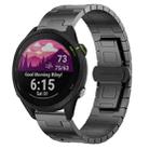 For Garmin Forerunner 255 Titanium Alloy 22mm Metal Watch Band(Titanium Color) - 1