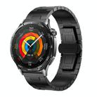 For Amazfit Bip 5 / GTR 4 / GTR 3 Titanium Alloy Metal 22mm Watch Band(Black) - 1
