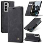 For OPPO Reno12 5G Global CaseMe 013 Multifunctional Horizontal Flip Leather Phone Case(Black) - 1