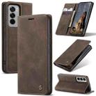 For OPPO Reno12 Pro 5G Global CaseMe 013 Multifunctional Horizontal Flip Leather Phone Case(Coffee) - 1